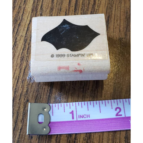 Stampin Up Black Abstract Bird 2 Inch Wood Mounted Rubber Stamp - Picture 2 of 8